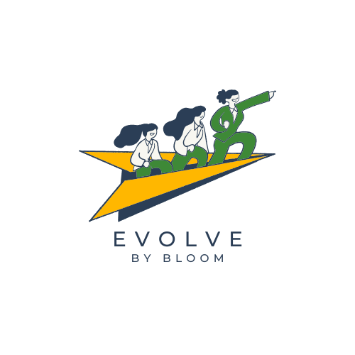 Black Illustrative Business Coaching Logo