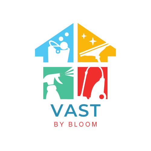 Multicolor Flat Colorful Professional Home Cleaning Service Logo (1)