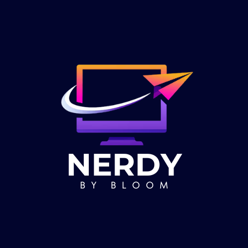 Orange Purple and Pink Modern Tech Logo